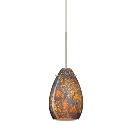 Besa Lighting Besa Pendant Pera 6 Satin Nickel Ceylon 1x5W LED 1XT-1713CE-LED-SN